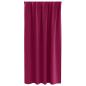 Preview: Vorhänge mit Vorhängen 2 pcs Weinrot Polyester
