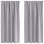 Preview: Vorhänge mit Vorhängen 2 pcs Metallgrau Polyester