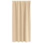 Preview: Vorhänge mit Vorhängen 2 pcs Creme Polyester