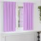 Preview: ARDEBO.de - Vorhänge mit Vorhängen 2 pcs Lila Polyester