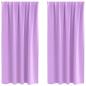 Preview: Vorhänge mit Vorhängen 2 pcs Lila Polyester
