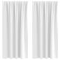 Preview: Vorhänge mit Vorhängen 2 pcs Helles Weiß Polyester