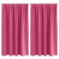 Preview: Vorhänge mit Vorhängen 2 pcs Leuchtendes Pink Polyester