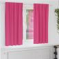 Preview: ARDEBO.de - Vorhänge mit Vorhängen 2 pcs Leuchtendes Pink Polyester