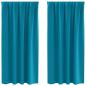 Preview: Vorhänge mit Vorhängen 2 pcs Türkis Polyester