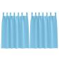 Preview: Vorhänge mit Vorhängen 2 pcs Hellblau Polyester