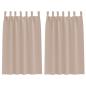 Preview: Vorhänge mit Vorhängen 2 pcs Taupe Polyester