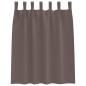 Preview: Vorhänge mit Vorhängen 2 pcs Dunkelbraun Polyester