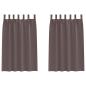 Preview: Vorhänge mit Vorhängen 2 pcs Dunkelbraun Polyester