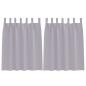Preview: Vorhänge mit Vorhängen 2 pcs Metallgrau Polyester