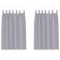 Preview: Vorhänge mit Vorhängen 2 pcs Metallgrau Polyester