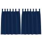 Preview: Vorhänge mit Vorhängen 2 pcs Dunkelblau Polyester