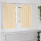Preview: ARDEBO.de - Vorhänge mit Vorhängen 2 pcs Creme Polyester