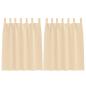 Preview: Vorhänge mit Vorhängen 2 pcs Creme Polyester
