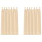 Preview: Vorhänge mit Vorhängen 2 pcs Creme Polyester