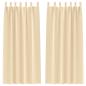 Preview: Vorhänge mit Vorhängen 2 pcs Creme Polyester