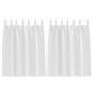 Preview: Vorhänge mit Vorhängen 2 pcs Reinweiß Polyester