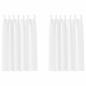Preview: Vorhänge mit Vorhängen 2 pcs Reinweiß Polyester