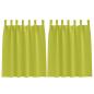 Preview: Vorhänge mit Vorhängen 2 pcs Apfelgrün Polyester