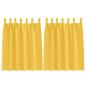 Preview: Vorhänge mit Vorhängen 2 pcs Senfgelb Polyester