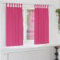 Preview: ARDEBO.de - Vorhänge mit Vorhängen 2 pcs Leuchtendes Pink Polyester