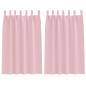 Preview: Vorhänge mit Vorhängen 2 pcs Baby Pink Polyester