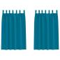 Preview: Vorhänge mit Vorhängen 2 pcs Türkis Polyester