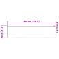 Preview: Spitzenvorhang mit Vorhängen Floral Weiß 80 x 300 cm Polyester