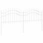 Preview: Gartenzaun Weiß 115 cm Pulverbeschichteter Stahl