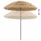 Preview: Strandparasol Braun Ø 160 x 196 cm Stahl