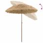Preview: Strandparasol Braun Ø 160 x 196 cm Stahl