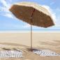 Preview: Strandparasol Braun Ø 206 x 209.5 cm Stahl