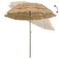 Preview: Strandparasol Braun Ø 206 x 209.5 cm Stahl