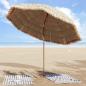 Preview: Strandparasol Braun Ø 265 x 267 cm Stahl