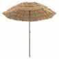Preview: Strandparasol Braun Ø 206 x 209.5 cm Stahl