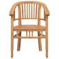 Preview: Gartenstühle 2 pcs Braun 63 x 58 x 89 cm Teak-Massivholz