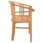 Preview: Gartenstühle 2 pcs Braun 63 x 58 x 89 cm Teak-Massivholz