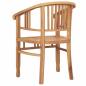Preview: Gartenstühle 2 pcs Braun 63 x 58 x 89 cm Teak-Massivholz