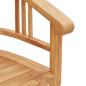 Preview: Gartenstühle 2 pcs Braun 63 x 58 x 89 cm Teak-Massivholz