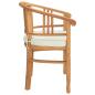 Preview: Gartenstühle 2 pcs Braun 63 x 58 x 89 cm Teak-Massivholz