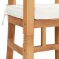 Preview: Gartenstühle 2 pcs Braun 63 x 58 x 89 cm Teak-Massivholz