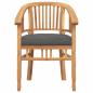 Preview: Gartenstühle 2 pcs Braun 63 x 58 x 89 cm Teak-Massivholz