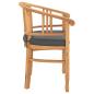 Preview: Gartenstühle 2 pcs Braun 63 x 58 x 89 cm Teak-Massivholz