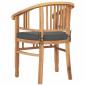 Preview: Gartenstühle 2 pcs Braun 63 x 58 x 89 cm Teak-Massivholz