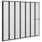 Preview: Duschwand Falten Other Manuell Schwarz 168 x 140 cm Aluminium