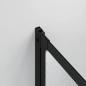 Preview: Duschwand Falten Other Manuell Schwarz 168 x 140 cm Aluminium
