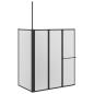 Preview: Duschwand Falten Other Schwarz 120 x 70 x 137 cm Aluminium