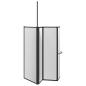 Preview: Duschwand Falten Other Schwarz 120 x 70 x 137 cm Aluminium