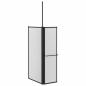 Preview: Duschwand Falten Other Schwarz 120 x 70 x 137 cm Aluminium