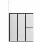 Preview: Duschwand Falten Other Schwarz 120 x 70 x 137 cm Aluminium